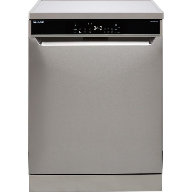Sharp QW-NA31F45EIO-EN Standard Dishwasher - Stainless Steel - E Rated
