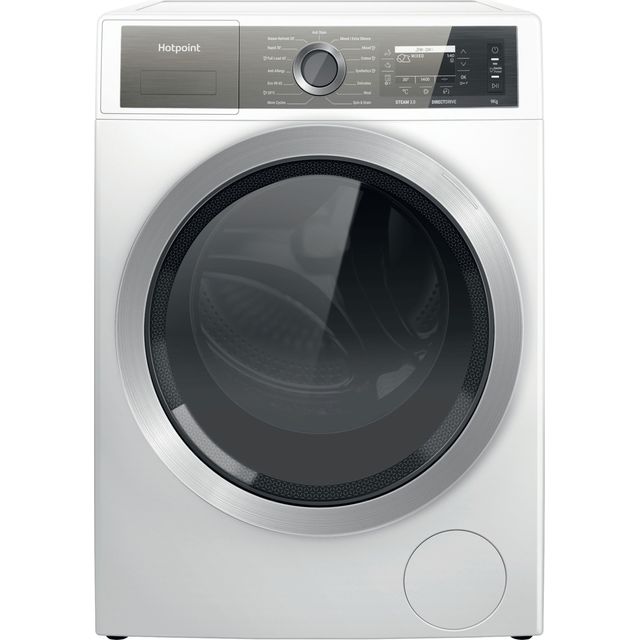 HOTPOINT Gentlepower H7 99 UK 9 kg 1400 Spin Washing Machine – White, White