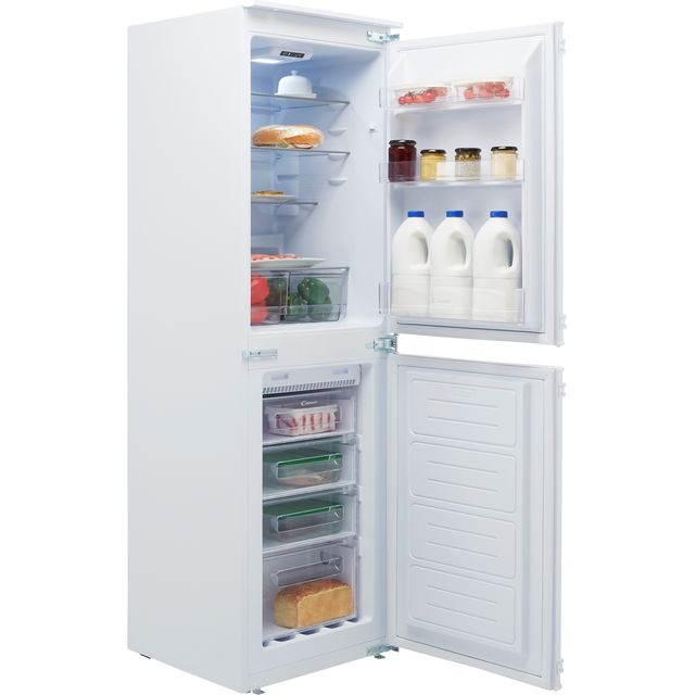 Candy BCBF50NUK/N Integrated 50/50 Frost Free Fridge Freezer with Sliding Door Fixing Kit - White - F Rated
