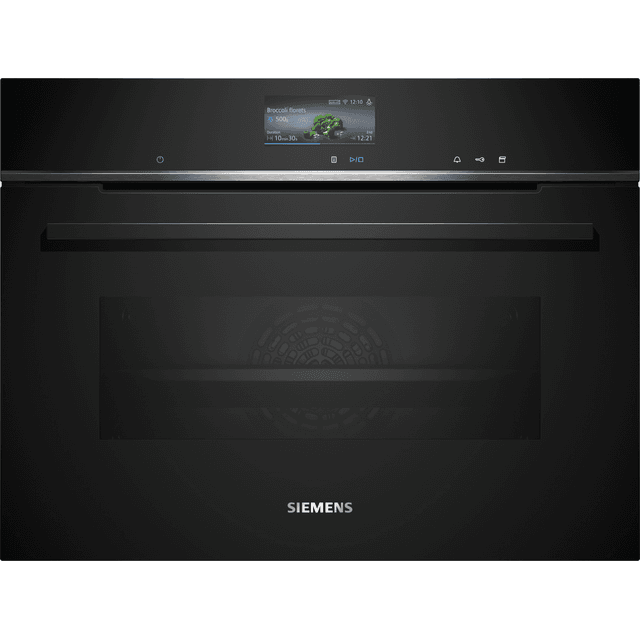 Siemens IQ-700 CS736G1B1 Built In Compact Electric Single Oven and Pyrolytic Cleaning – Black – A+ Rated