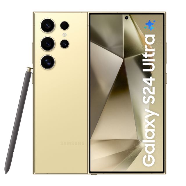 Samsung Galaxy S24 Ultra 256 GB Smartphone in Titanium Yellow