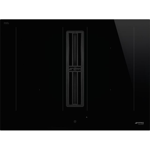 Smeg HOBD472D 83cm Venting Induction Hob - Black - For Ducted Ventilation