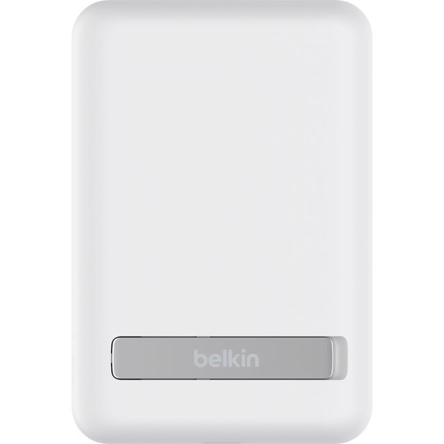 Belkin BoostCharge 5K Magnetic Wireless + Kickstand 5000mAh Power Bank - White