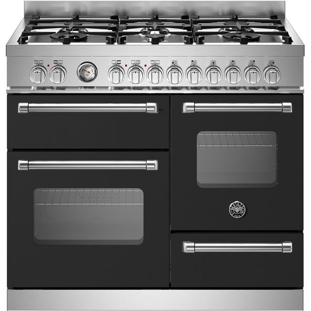 Bertazzoni Master Series MAS106L3ENEC Dual Fuel Range Cooker - Nero - A/A Rated