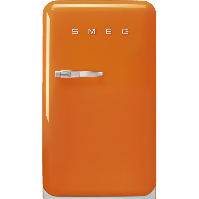 Smeg Right Hand Hinge FAB10ROR5 Fridge with Ice Box - Orange - E Rated