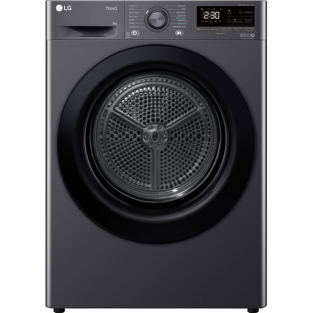 LG FDV309GN Wifi Connected 9Kg Heat Pump Tumble Dryer – Slate Grey – A++ Rated
