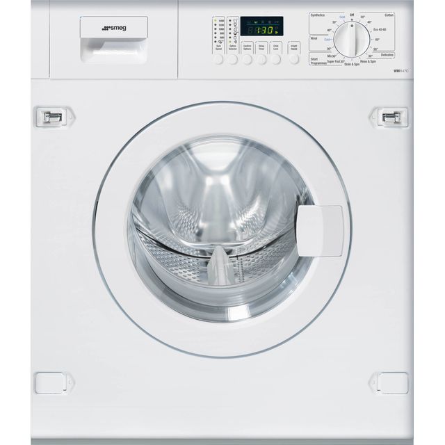 Smeg WMI147C Integrated 7kg Washing Machine with 1400 rpm - White - E Rated