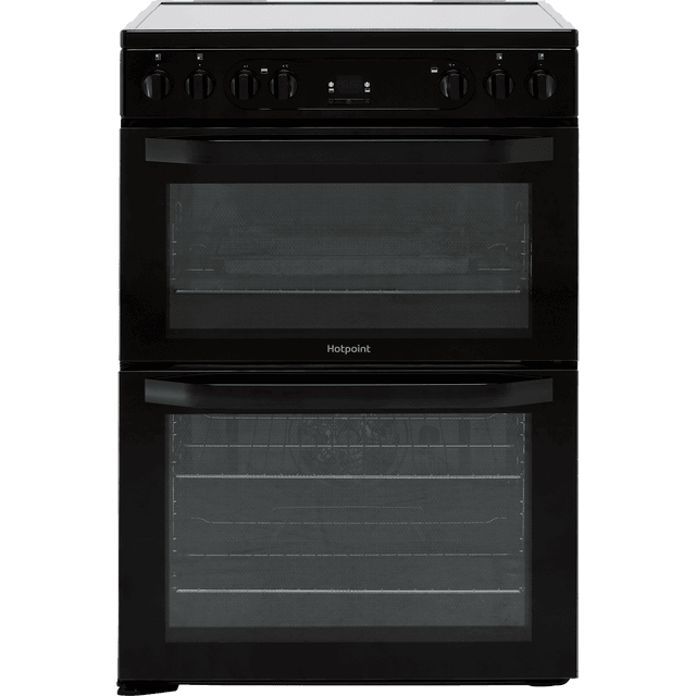 Hotpoint HDM67V92HCB/UK 60cm Electric Cooker with Ceramic Hob – Black – A/A Rated