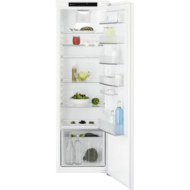 Electrolux LRB2DF18C Integrated Upright Fridge with Ice Box - Fixed Door Fixing Kit - White - F Rated