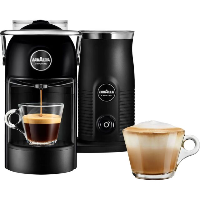 Lavazza A Modo Mio Jolie & Milk 18000415 Pod Coffee Machine with Milk Frother - Black