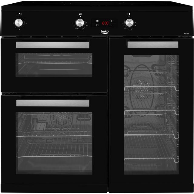 Beko KDVI90K 90cm Electric Range Cooker with Induction Hob - Black - A/A Rated