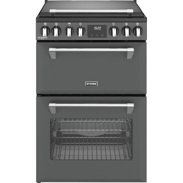 Stoves Richmond Deluxe 60Ei RTY 60cm Electric Mini Range Cooker with Induction Hob - Anthracite - A/A Rated