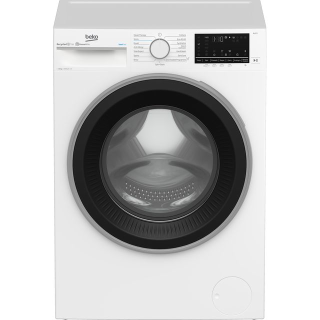 Beko IronFast RecycledTub B3W51041IW 10kg Washing Machine with 1400 rpm - White - A Rated