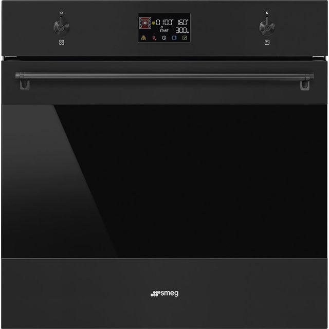 Smeg Classic SO6302M2N Built In Electric Single Oven with Microwave Function - Matte Black