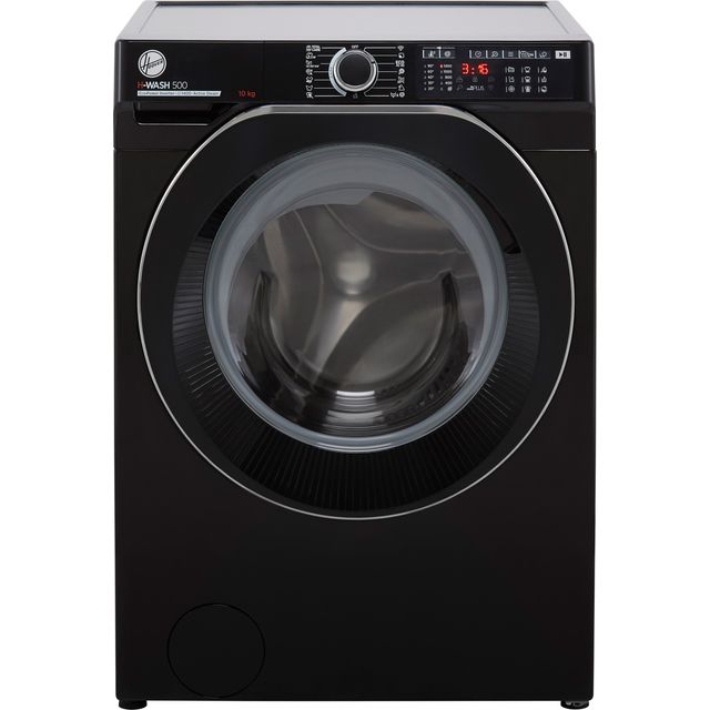 Hoover H-WASH 500 HW410AMBCB/1 10kg WiFi Connected Washing Machine with 1400 rpm - Black - A Rated