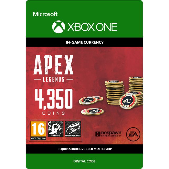 Apex Legends 4350 Coins For Xbox One Digital Download