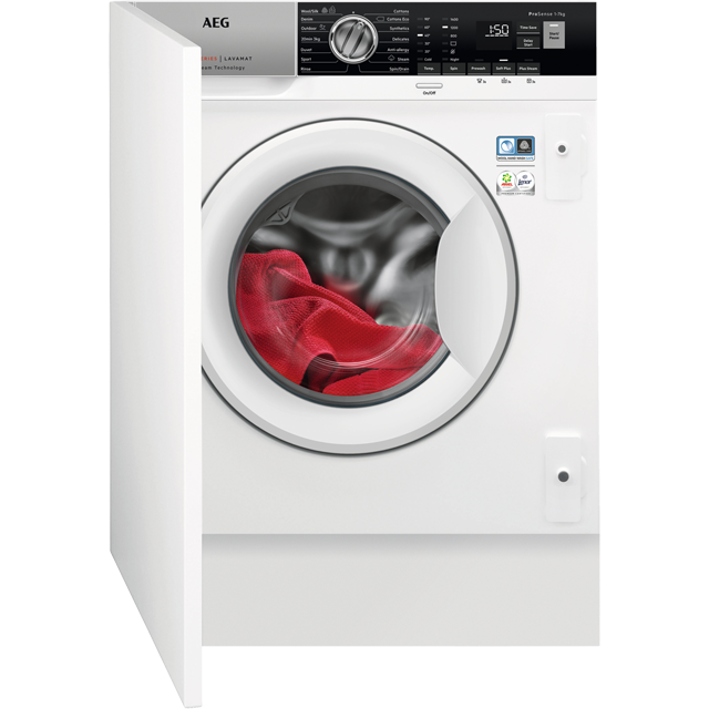 AEG ProSteam Technology L7FE7461BI Integrated 7Kg Washing Machine with 1400 rpm - A+++ Rated - L7FE7461BI_WH - 1