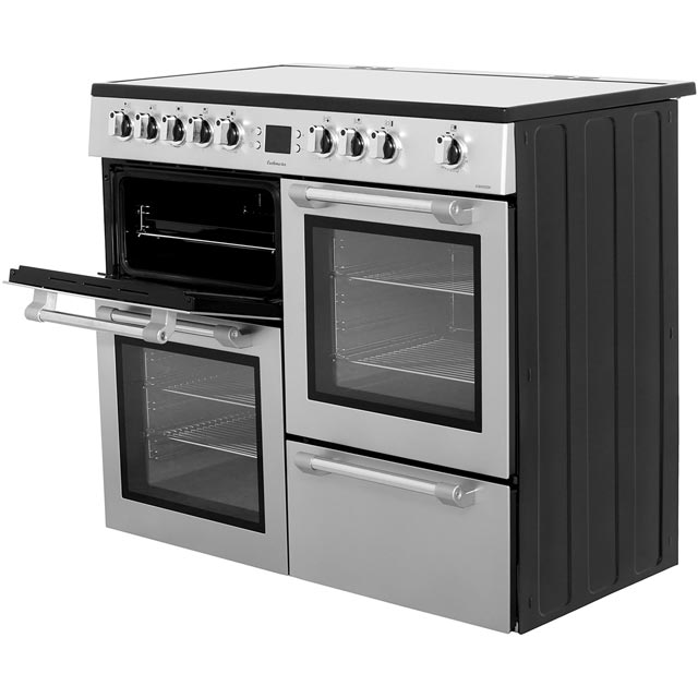 Leisure CK100C210S Cookmaster 100cm Electric Range Cooker - Silver - CK100C210S_SI - 2