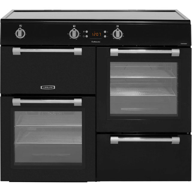 Leisure Cookmaster CK100D210K 100cm Electric Range Cooker with Induction Hob – Black – A/A Rated