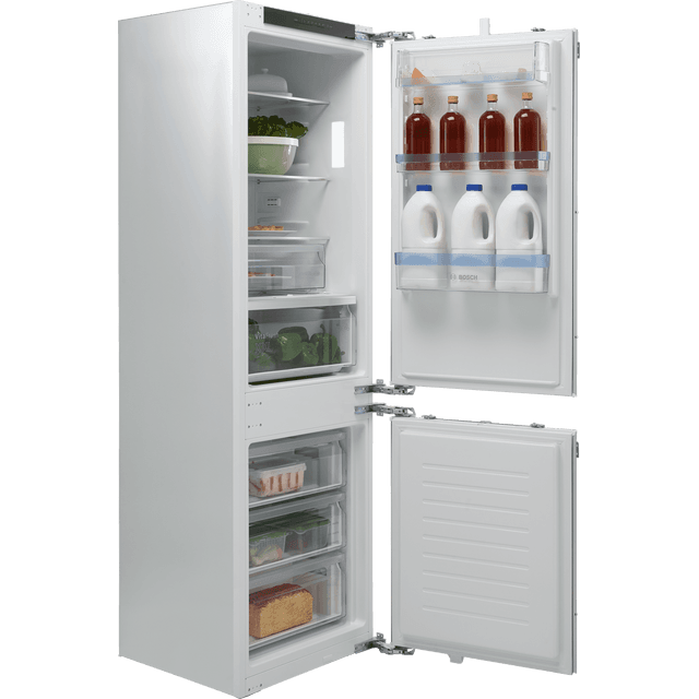 Bosch Series 4 KIN86VFE0G Integrated 60/40 Frost Free Fridge Freezer with Fixed Door Fixing Kit – White – E Rated