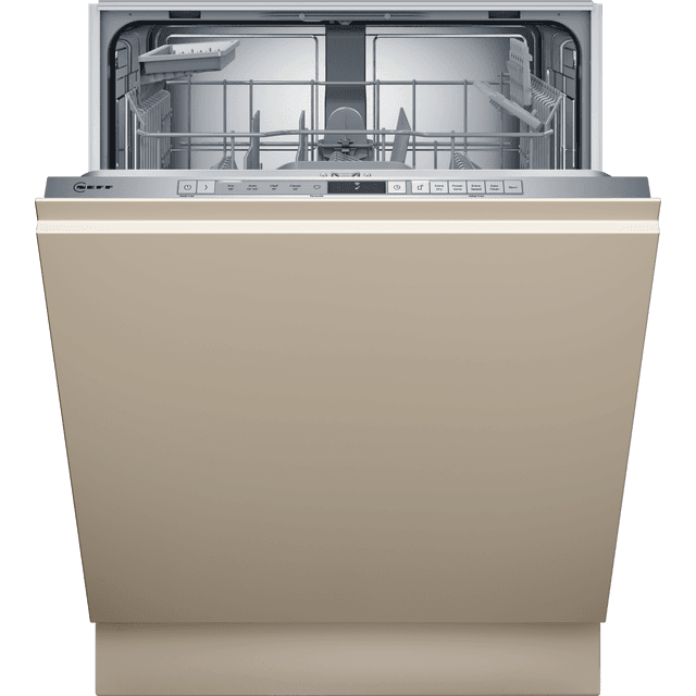 NEFF N30 S153HKX03G Wifi Connected Fully Integrated Standard Dishwasher - Stainless Steel Control Panel with Fixed Door Fixing Kit - D Rated