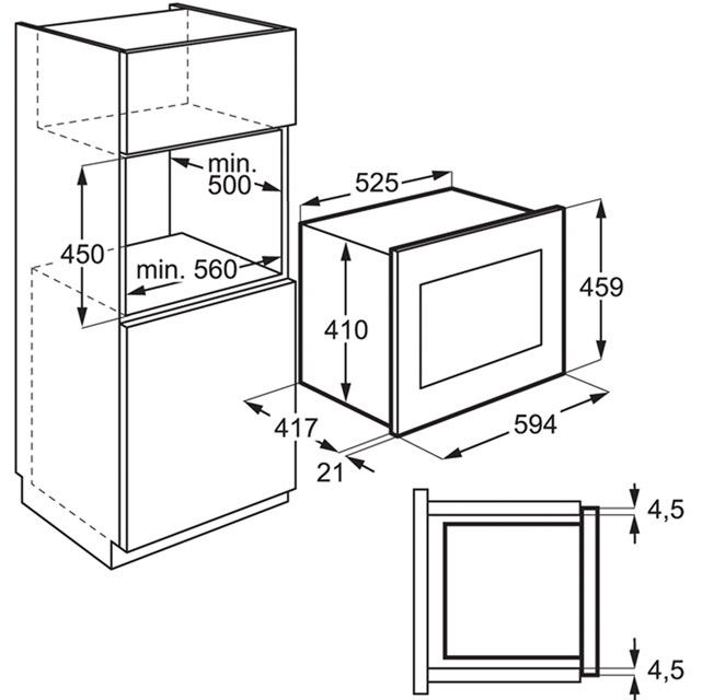 Microwave Oven Size Chart