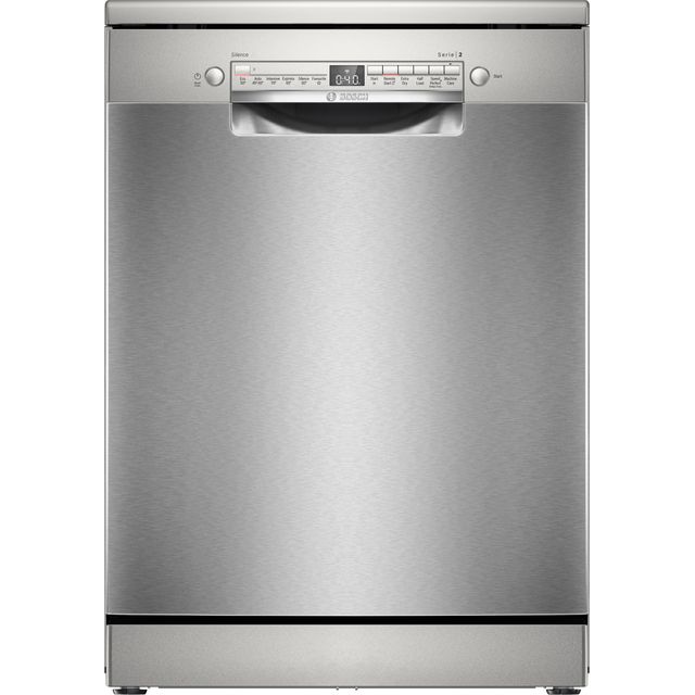 Bosch SMS2HVI67G Wifi Connected Standard Dishwasher - Silver Inox - D Rated