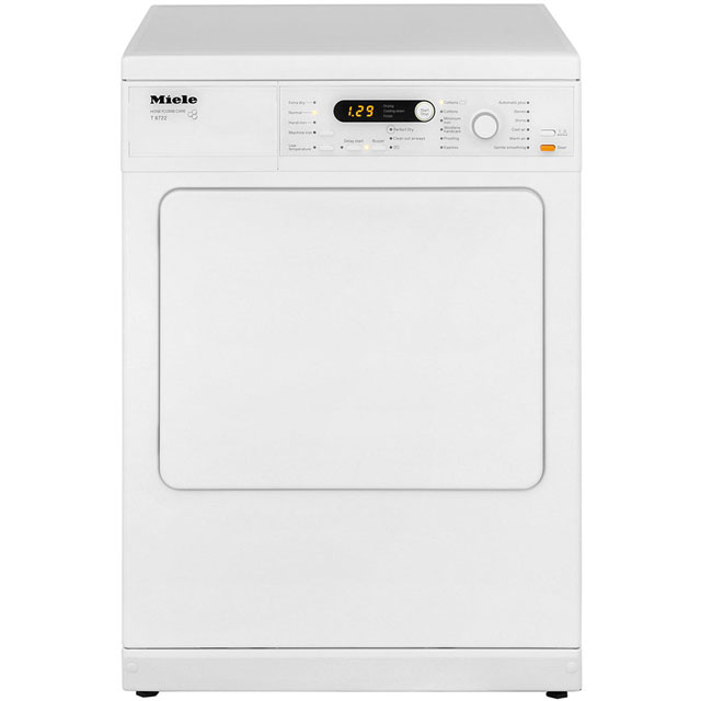 Miele T8722 Free Standing Vented Tumble Dryer in White