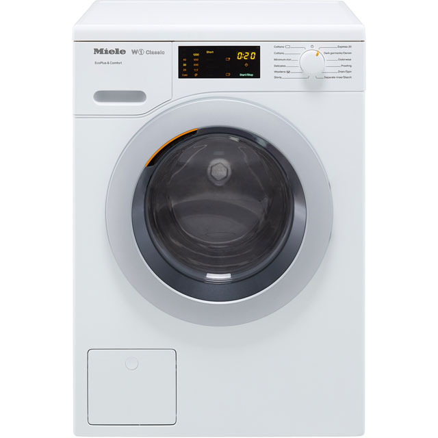 Miele W1 WDD020 8Kg Washing Machine with 1400 rpm - White - A+++ Rated - WDD020_WH - 1
