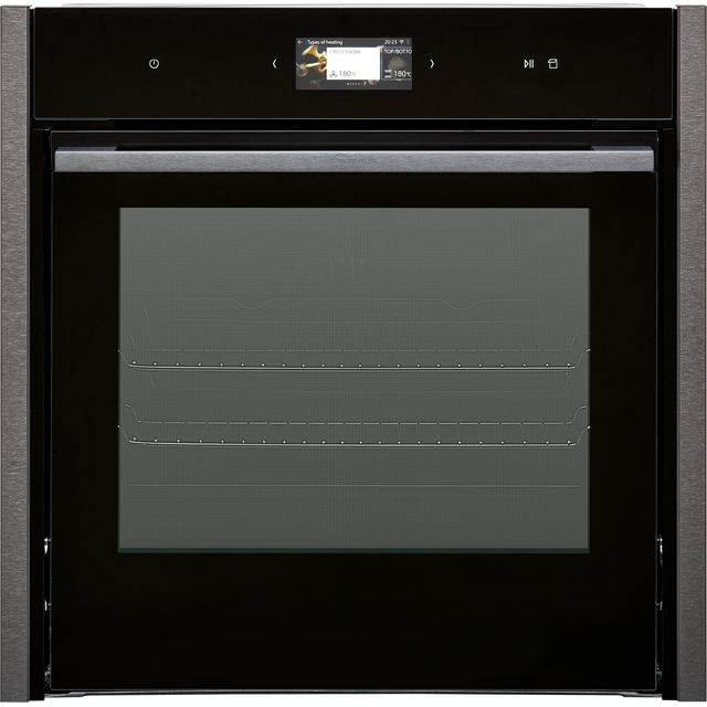 NEFF N90 Slide&Hide B64VS71G0B Wifi Connected Built In Electric Single Oven and Pyrolytic Cleaning - Graphite - A+ Rated