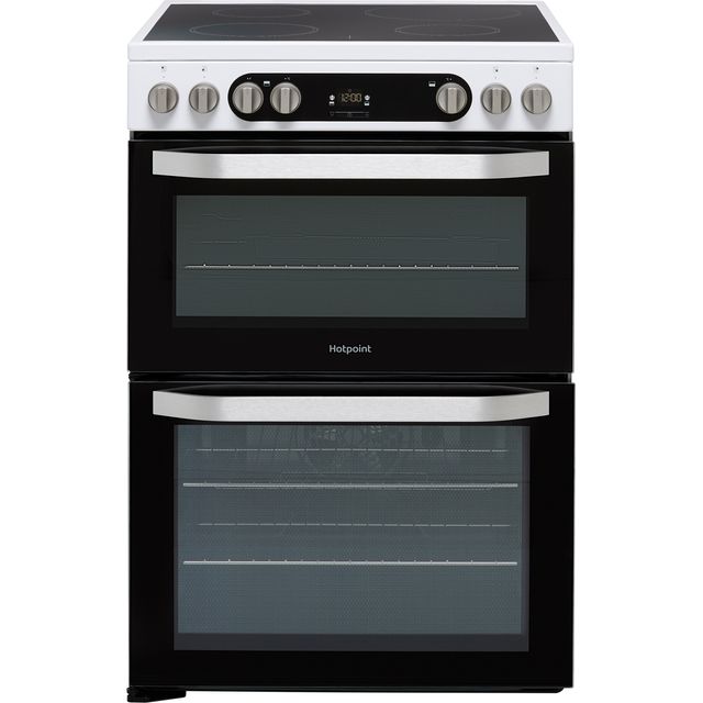Hotpoint HDM67V9HCW/UK/1 60cm Electric Cooker with Ceramic Hob – White – A/A Rated