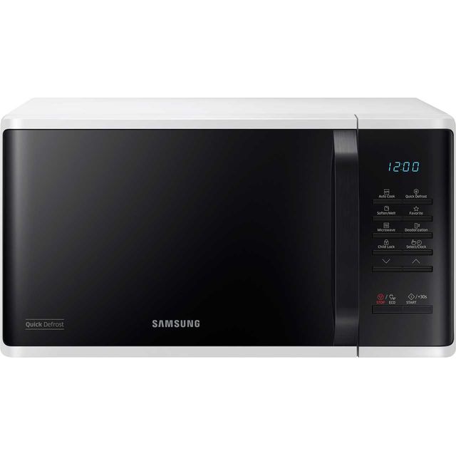 Samsung MS23K3513AW 28cm High, Freestanding Small Microwave - White