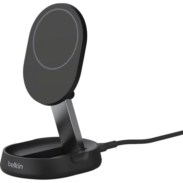 Belkin BoostCharge Pro Qi2 15w Convertible Magnetic Wireless Charging Stand + Cable (Wall Charger Not Included) - Black