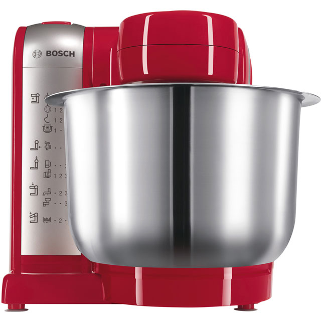 Bosch Kitchen Machine MUM48R1GB Stand Mixer with 3.9 Litre Bowl - Red / Silver