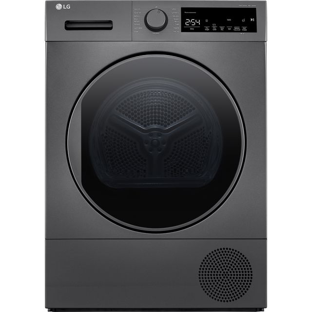 LG FDT208S 8Kg Heat Pump Tumble Dryer – Dark Silver – A++ Rated