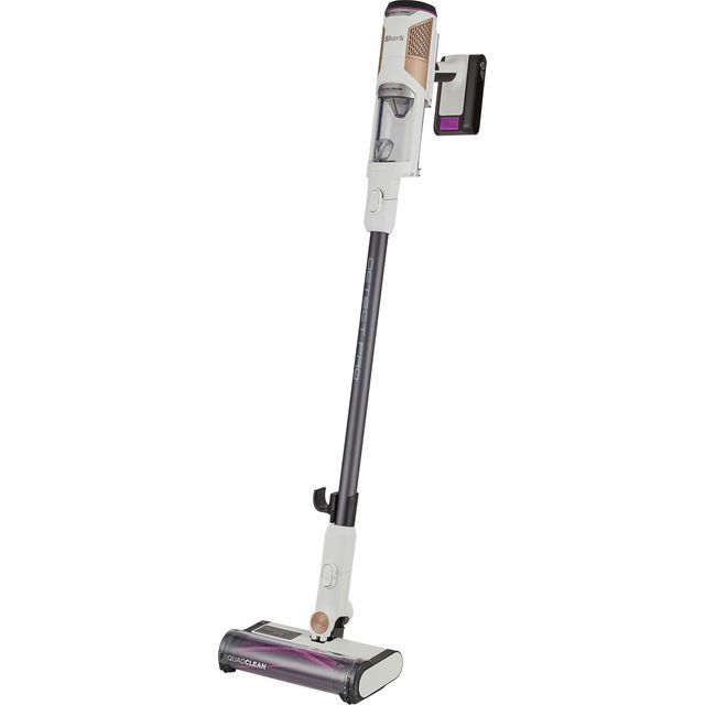 Shark Detect Pro IW1511UK Cordless Vacuum Cleaner with up to 60 Minutes Run Time - White / Brass