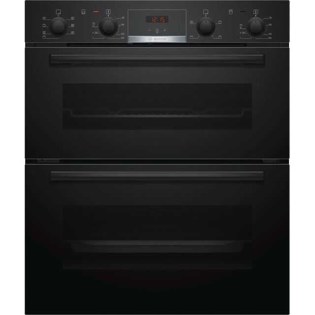 Bosch Series 4 NBS533BB0B Built Under Electric Double Oven - Black - A/B Rated