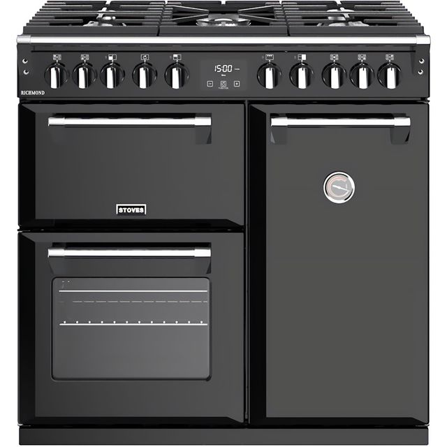 Stoves 90cm Dual Fuel Range Cooker – Black – A/A/A Rated