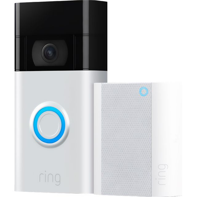 Ring Video Doorbell & Chime Gen 2 Bundle Smart Doorbell Full HD 1080p - Satin Nickel