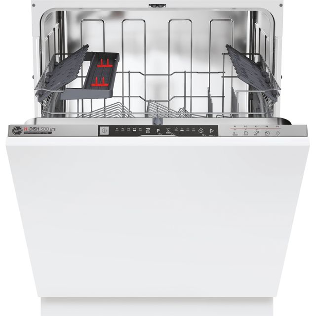 Hoover H-DISH 300 HI3E9E0S-80 Integrated Standard Dishwasher - Silver Control Panel - E Rated