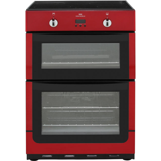 Newworld NW601EDOMTi Electric Cooker with Induction Hob - Metallic Red - A/A Rated