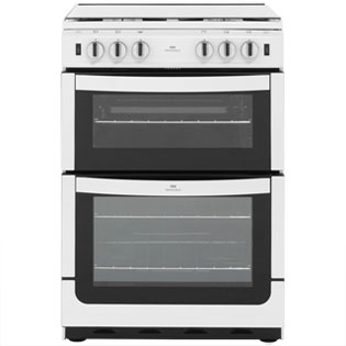 Newworld NW601GTCL 60cm Gas Cooker with Full Width Gas Grill - White - A Rated