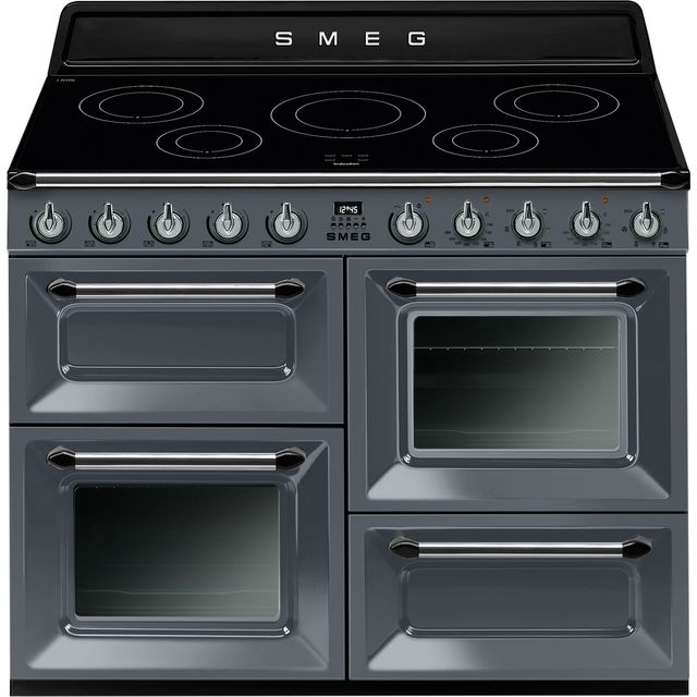 Smeg Victoria TR4110IGR2 110cm Electric Range Cooker with Induction Hob - Slate Grey - A/A Rated