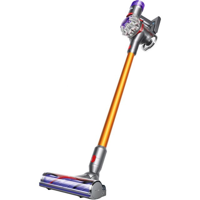 Dyson V8 Absolute Cordless Vacuum Cleaner with up to 40 Minutes Run Time - Silver / Yellow
