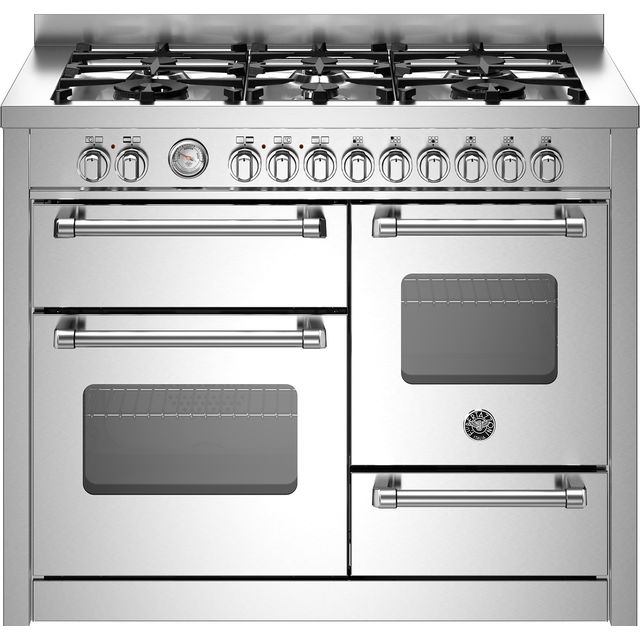 Bertazzoni Master Series MAS116L3EXC 110cm Dual Fuel Range Cooker - Stainless Steel - A/A Rated