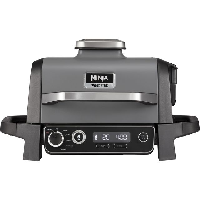 Ninja Woodfire Electric Outdoor Oven OG701UK Health Grill - Black / Grey