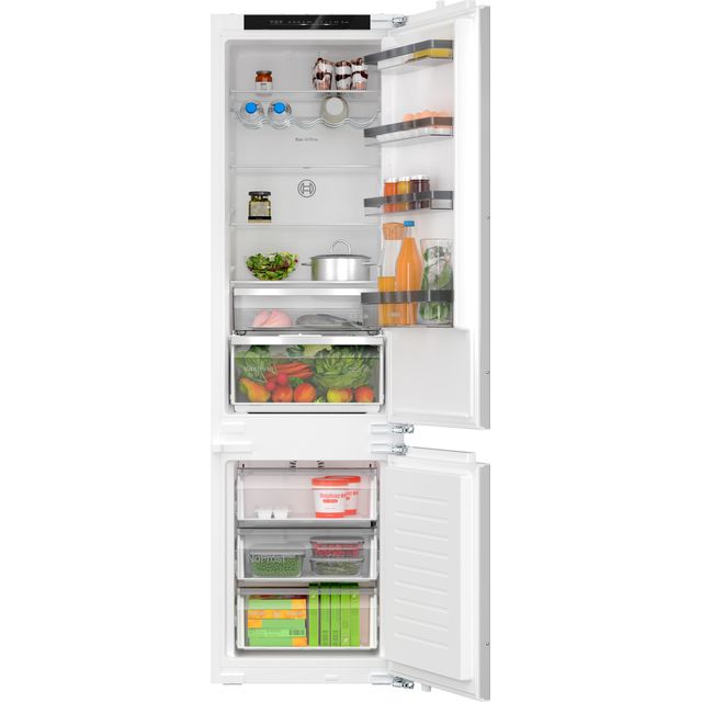 Bosch Series 4 KIN96VFD0 Integrated 70/30 Frost Free Fridge Freezer with Fixed Door Fixing Kit - White - D Rated - KIN96VFD0_WH - 1