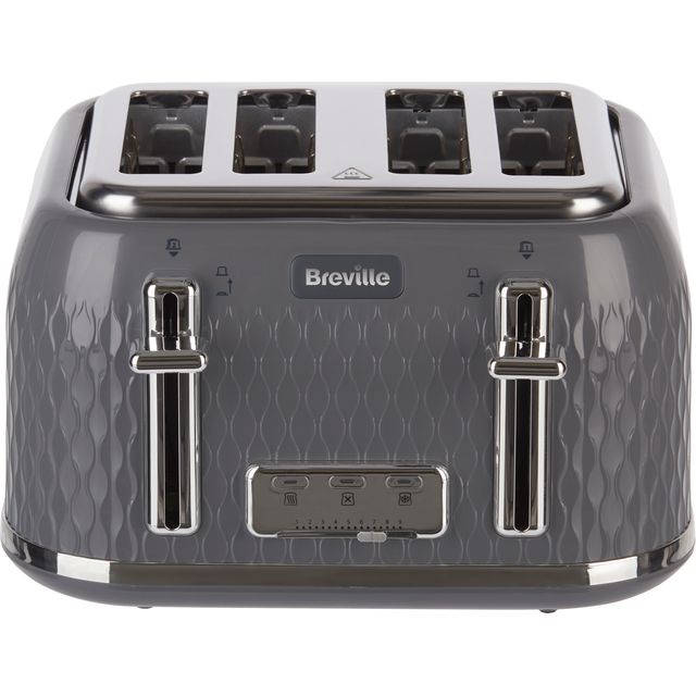 Breville Curve VTR013 4 Slice Toaster - Grey