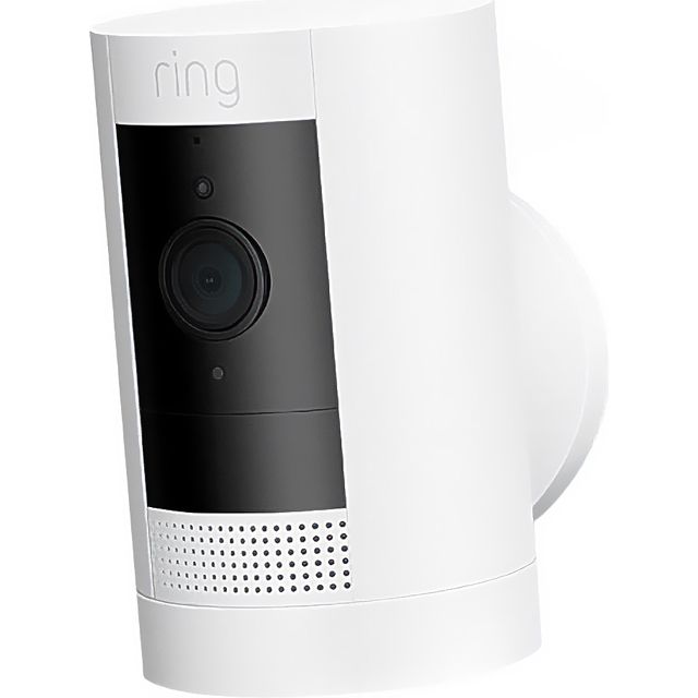 Ring Stick Up Cam Battery (Gen 3) Smart Home Security Camera - White