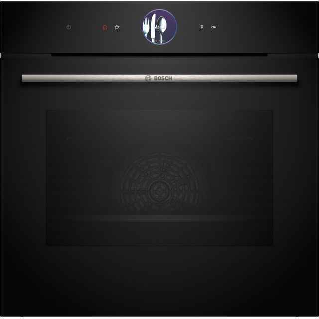 Bosch Serie 8 HBG7764B1B Built In Electric Single Oven with Pyrolytic Cleaning - Black - A+ Rated